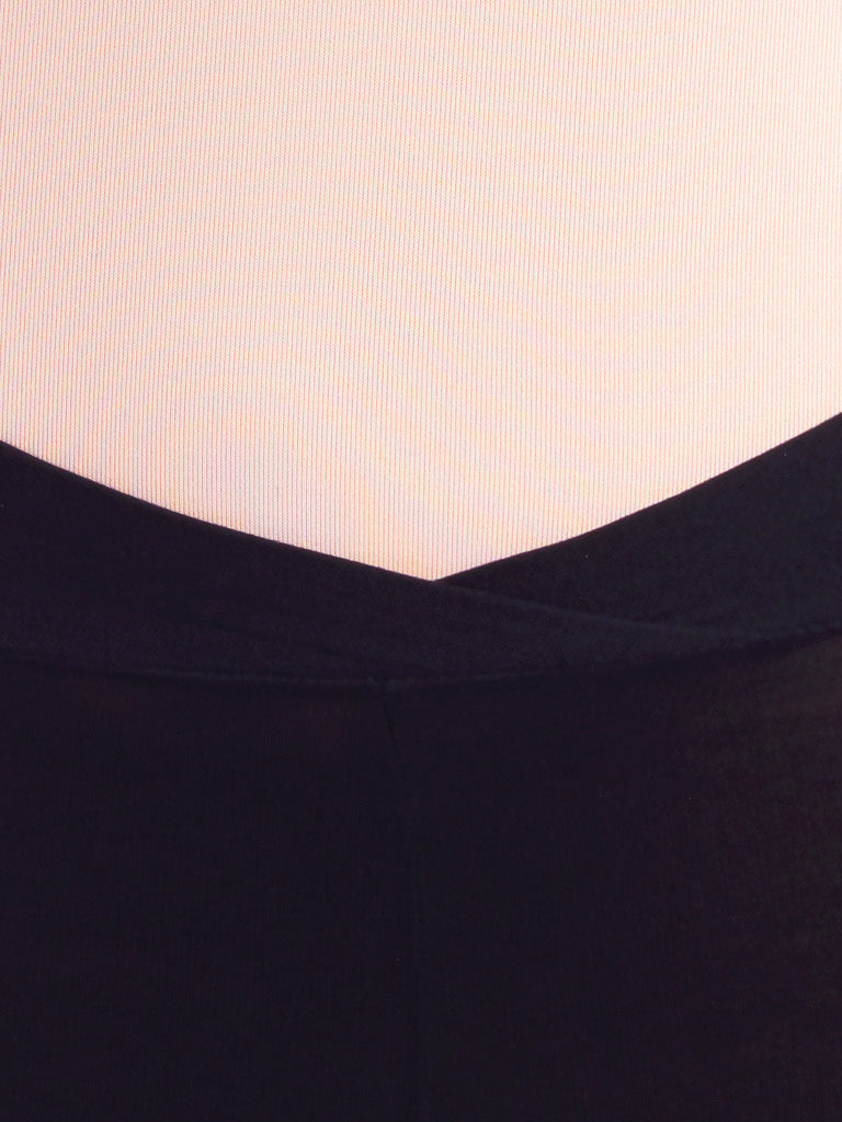 V-waist footless tights